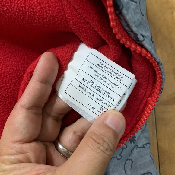 unisex extrem infant/ baby snow suit in gray and red - Picture 6 of 15